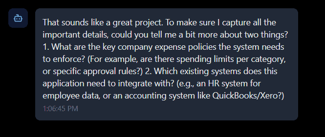 Requirements & System Overview: How the conversation works