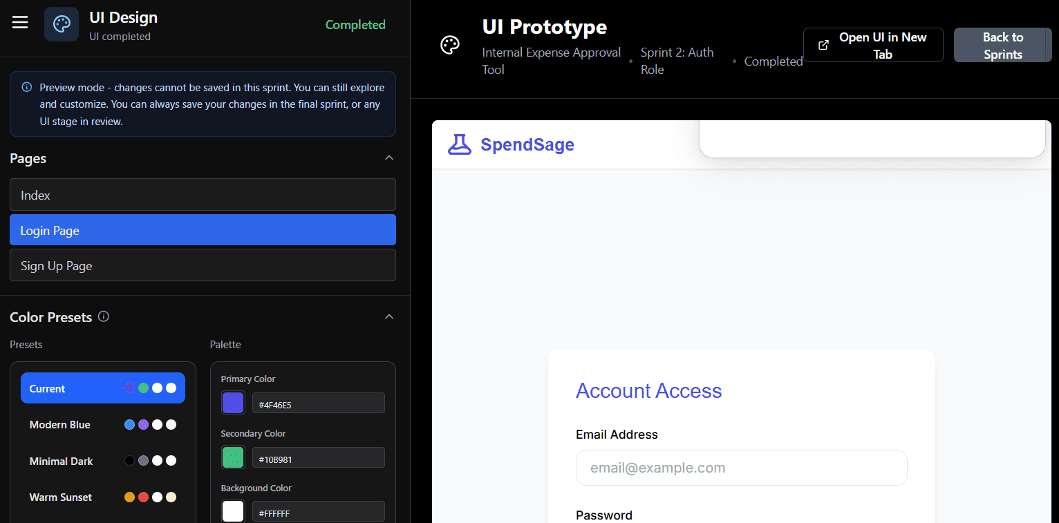 UI Styling: Previewing Your Changes